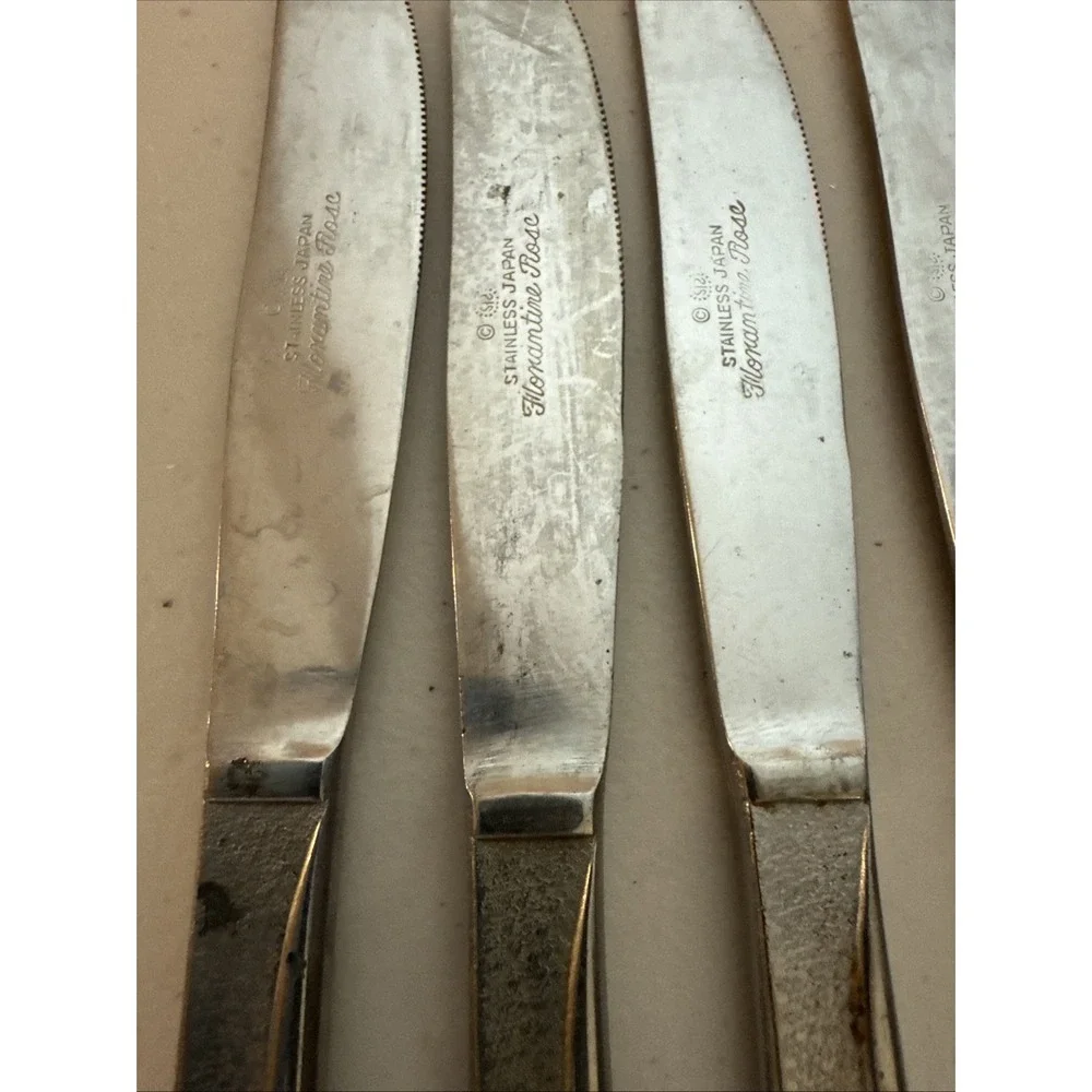 Stanley Roberts Florentine Rose Stainless Steel 11 Butter Knives